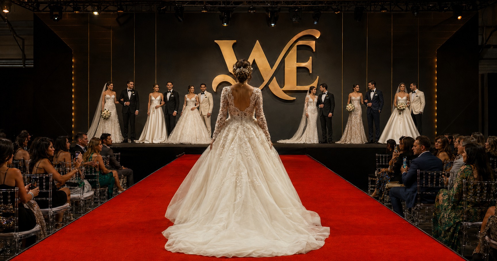 Desfile de noivas e trajes na Feira Wave
